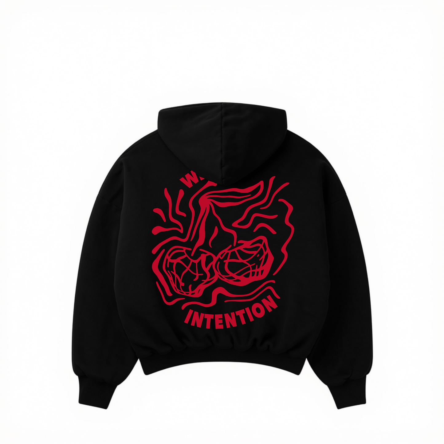 Oversize Cherry Sweater - Black