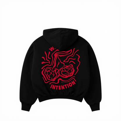 Oversize Cherry Sweater - Black