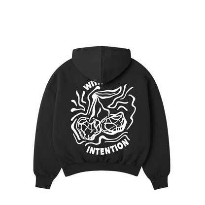 Oversized Cherry Sweater - Charcoal
