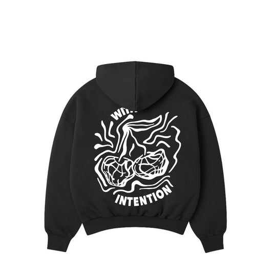 Oversized Cherry Sweater - Charcoal